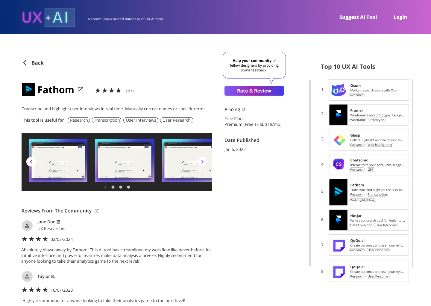 User flow for "read-only" users