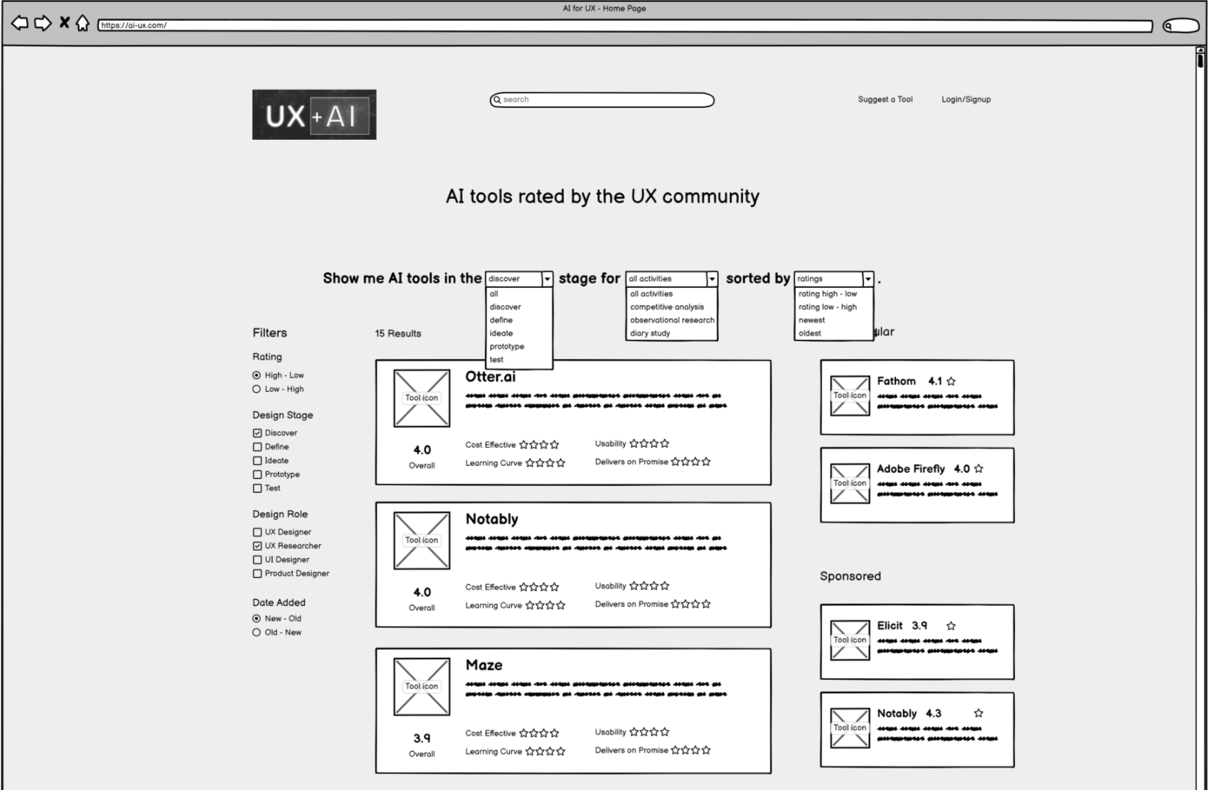 User flow for "read-only" users