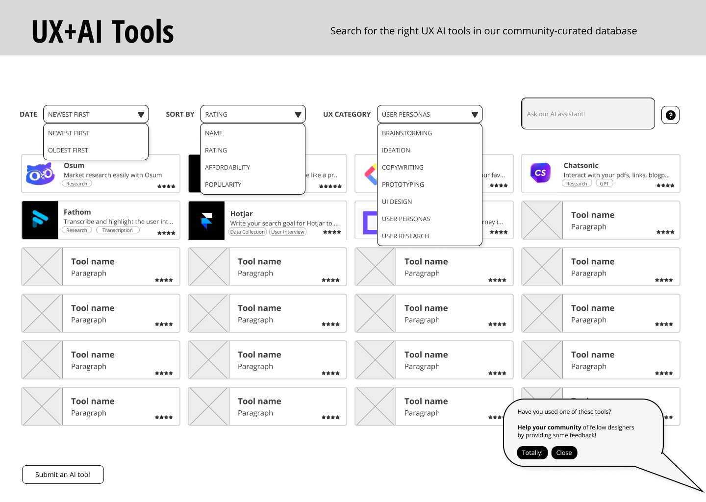 User flow for "read-only" users