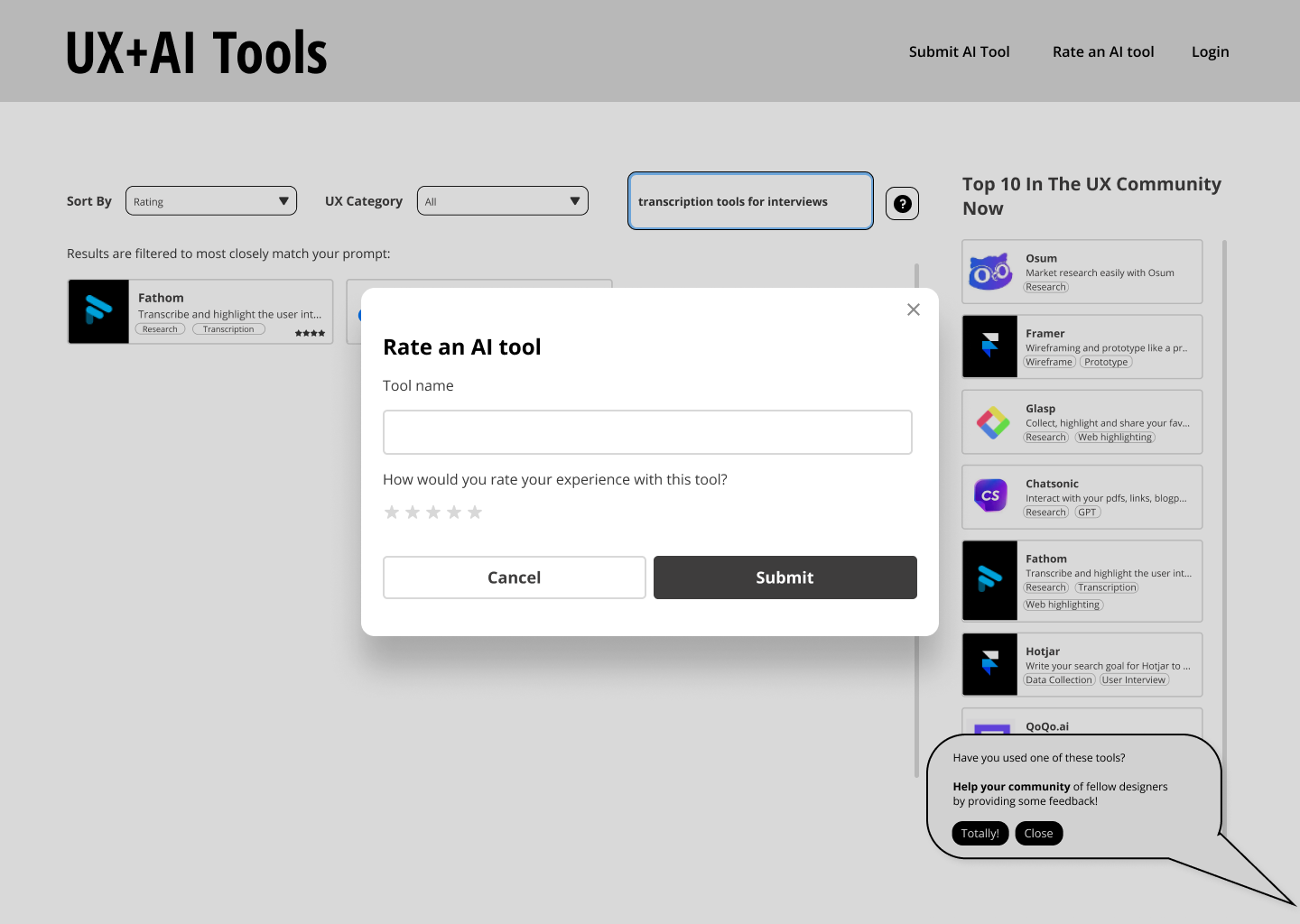 User flow for "read-only" users