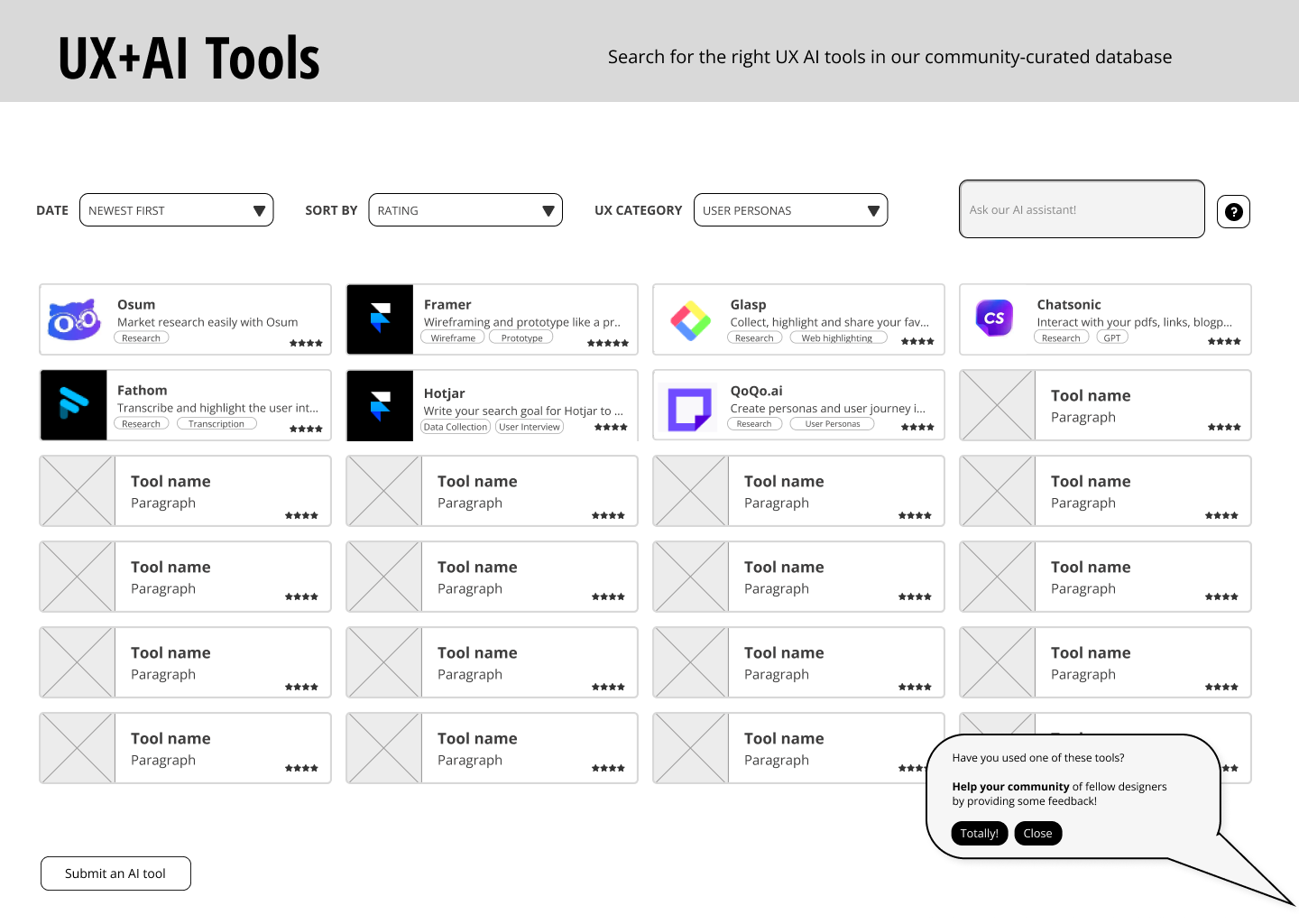 User flow for "read-only" users